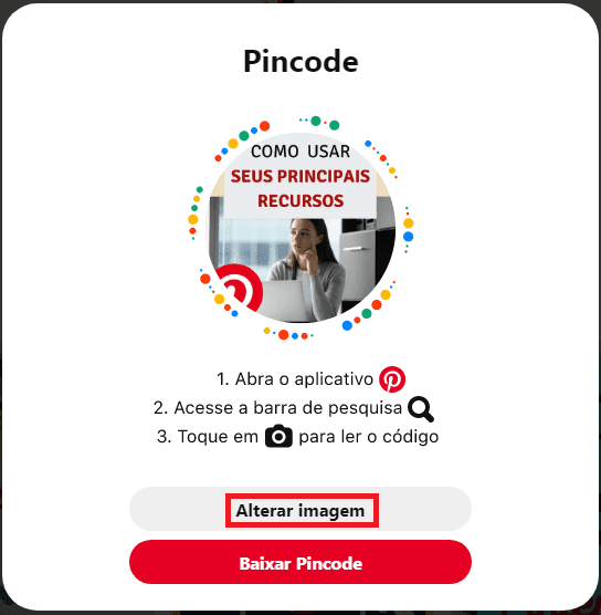 como criar pincode no Pinterest
